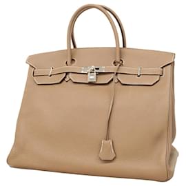Hermès-Hermes Birkin 40 Handbag in Etoupe Gray-Taupe