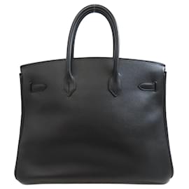 Hermès-Hermes Birkin 35 Handbag in Black Epsom Leather-Black