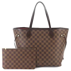 Louis Vuitton-Louis Vuitton Damier Neverfull MM Pouch-Fuschia,Damier ebene