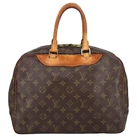 Louis Vuitton-LOUIS VUITTON Monogram Deauville Hand Bag M47270 LV Auth 102091-Monogram
