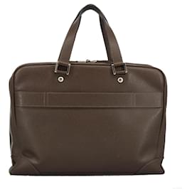 Louis Vuitton-LOUIS VUITTON Taiga Igor Business Bag Grizzly M31178 LV Auth 101301-Brown