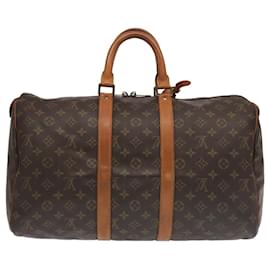 Louis Vuitton-LOUIS VUITTON Monogram Keepall 45 Boston Bag M41428 LV Auth 100908-Monogram
