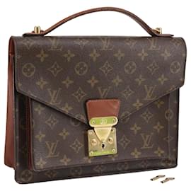 Louis Vuitton-LOUIS VUITTON Monogram Monceau 28 Hand Bag 2way M51185 LV Auth 95822-Monogram