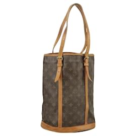 Louis Vuitton-LOUIS VUITTON Monogram Bucket GM Shoulder Bag M42236 LV Auth 101212-Monogram