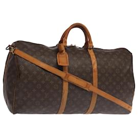 Louis Vuitton-LOUIS VUITTON Monogram Keepall Bandouliere 60 Boston Bag M41412 LV Auth 100636-Monogram