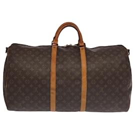 Louis Vuitton-LOUIS VUITTON Monogram Keepall Bandouliere 60 Boston Bag M41412 LV Auth 100636-Monogram