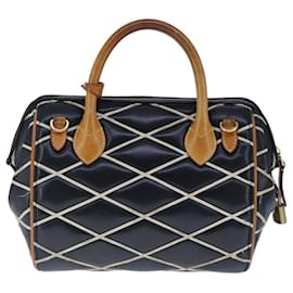 Louis Vuitton-LOUIS VUITTON Maltage Line Dock BB Hand Bag Lamb Skin Black M50011 Auth 100553-Black