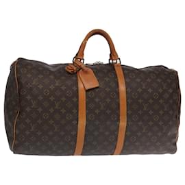 Louis Vuitton-LOUIS VUITTON Monogram Keepall 60 Boston Bag M41422 LV Auth 102175-Monogram