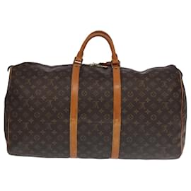 Louis Vuitton-LOUIS VUITTON Monogram Keepall 60 Boston Bag M41422 LV Auth 102175-Monogram