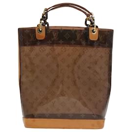 Louis Vuitton-LOUIS VUITTON Monogram Vinyl Cabas Amble MM Tote Bag Brown M92501 LV Auth ep6656-Brown