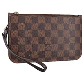 Louis Vuitton-LOUIS VUITTON Poche Neverfull PM Damier Ebene LV Auth 102292-Outro