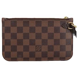 Louis Vuitton-LOUIS VUITTON Poche Neverfull PM Damier Ebene LV Auth 102292-Outro