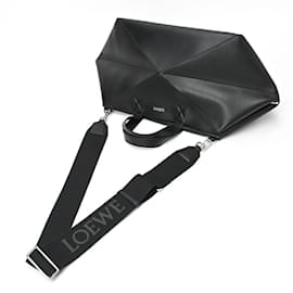 Loewe-Loewe Puzzlefold Duffle Medium Boston Bag-Black