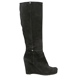 Prada-PRADA Boots T.EU 39 Suede-Black