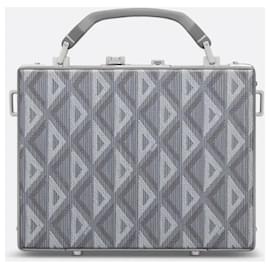 Christian Dior-Dior Lock cd diamond bag-Grey