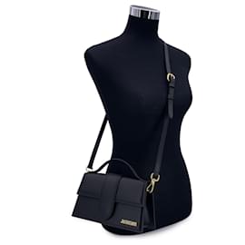 Jacquemus-Black Leather Le Grand Bambino Structured Shoulder Bag-Black