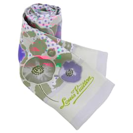 Louis Vuitton-Louis Vuitton Bandeau Retro Flower Scarf-Pink