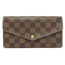 Louis Vuitton-Louis Vuitton Damier Canvas Long Wallet-Pink,Damier ebene
