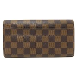 Louis Vuitton-Louis Vuitton Damier Canvas Long Wallet-Pink,Damier ebene