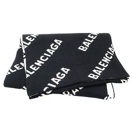 Chal rectangular grande Balenciaga Negro Blanco