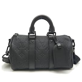 Louis Vuitton-Louis Vuitton Monogram Trompe L'Oeil Keepall Bandouliere 25 Handbag-Black