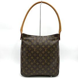 Sac à main Louis Vuitton Monogram Looping GM Marron