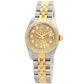 Rolex-Rolex Datejust 10P Diamond Watch-Golden