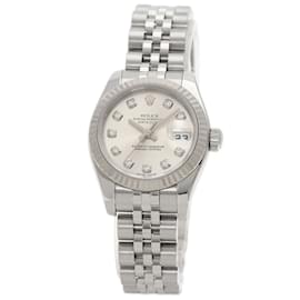 Rolex-Rolex Datejust 10P Diamond Watch-Silvery