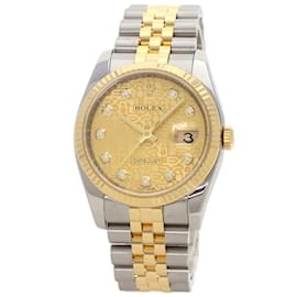 Rolex-Rolex Datejust 116233G Diamond Wristwatch-Golden