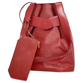 Louis Vuitton-Louis Vuitton Bucket Shoulder Bag-Red