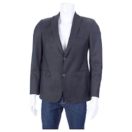 Ermenegildo Zegna-Z Zegna Black Label Drop 7 Single Breasted 2 Buttons Suit Jacket, size 50-Grey