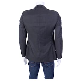 Ermenegildo Zegna-Z Zegna Black Label Drop 7 Single Breasted 2 Buttons Suit Jacket, size 50-Grey