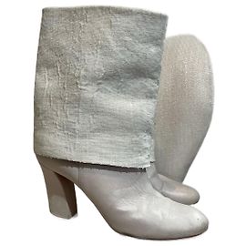 Botas CASADEI T.EU 38 Cuero Blanco