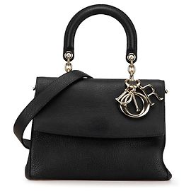 Bolsa Be Dior média em couro de bezerro preto Preto