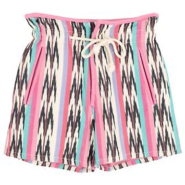 Shorts de algodão rosa Ikat Jacquard Inima da Isabel Marant Étoile Multicor