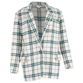 Isabel Marant Étoile Checked Blazer in Multicolor Wool Multiple colors