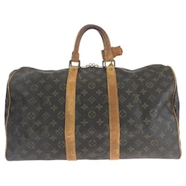 Louis Vuitton-Louis Vuitton Monogram Keepall 45 Travel Bag-Brown