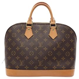 Louis Vuitton-Louis Vuitton Alma PM Handbag Monogram Brown-Brown