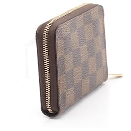 Louis Vuitton-Louis Vuitton Damier Ebene Zippy Coin Purse Wallet-Brown