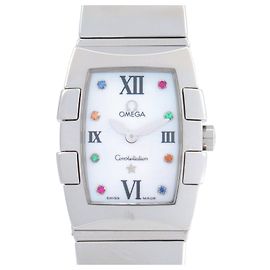 Montre Omega Constellation Quadrella Mini Blanc