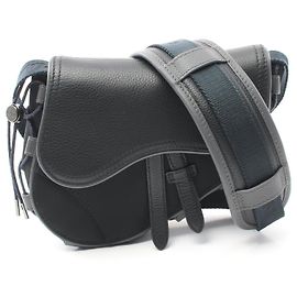 Dior HOMME Sacai Saddle Mini Bag Leather Black