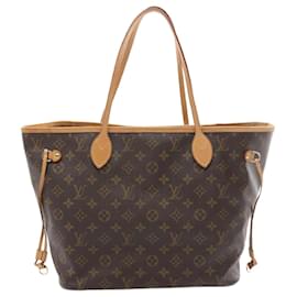 Louis Vuitton-Louis Vuitton Neverfull MM Monogram Tote Bag M40156-Brown