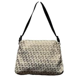 Fendi-Fendi Zucchino Mamma Bucket Bag 8BR001-Brown