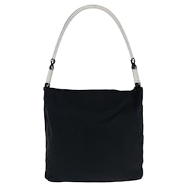 Prada-Prada Nylon Tessuto Logo Shoulder Bag-Black