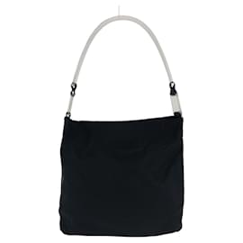 Prada-Prada Nylon Tessuto Logo Shoulder Bag-Black