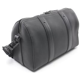 Louis Vuitton-Louis Vuitton Leather City Keepall Shoulder Bag M59255-Black