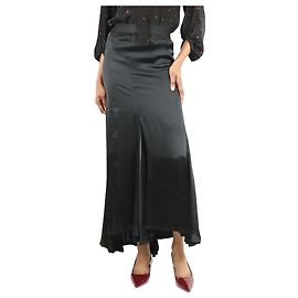 Ann Demeulemeester Jupe noire à taille élastique - taille UK 4 Noir