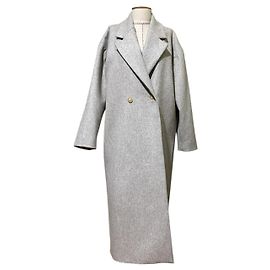 Autre Marque Bouguessa Wollmantel Grau Grau