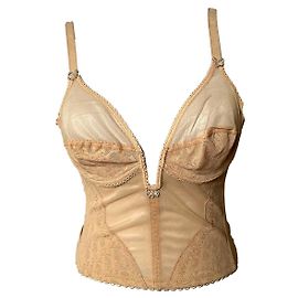 Bustier Corset Dior Monogramme Oblique Beige Beige