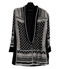Balmain pour H&M Abito blazer in velluto nero con perle Balmain per H&M Nero